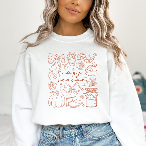 Cozy Season Crewneck White